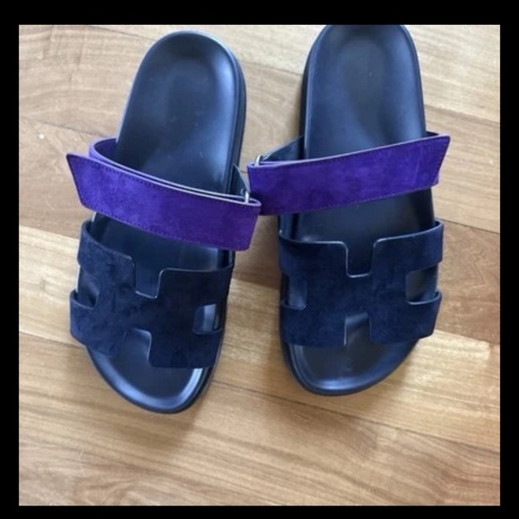 Authentic two colors Hermes  Slide Sandals - Picture 1 of 6